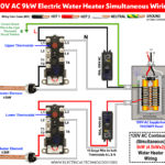 ¿Cómo conectar el termostato del calentador de agua simultáneo de 120 V?