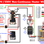 ¿Cómo cablear el termostato del calentador de agua de 240 V – 230 V (no continuo)?