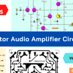 Circuito amplificador de audio con transistor de 40W con PCB