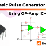 Generador de pulsos básico usando amplificador operacional IC-4558