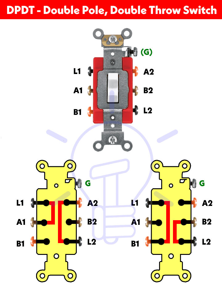 ¿Cómo cablear un interruptor bipolar y bipolar? Cableado DPDT