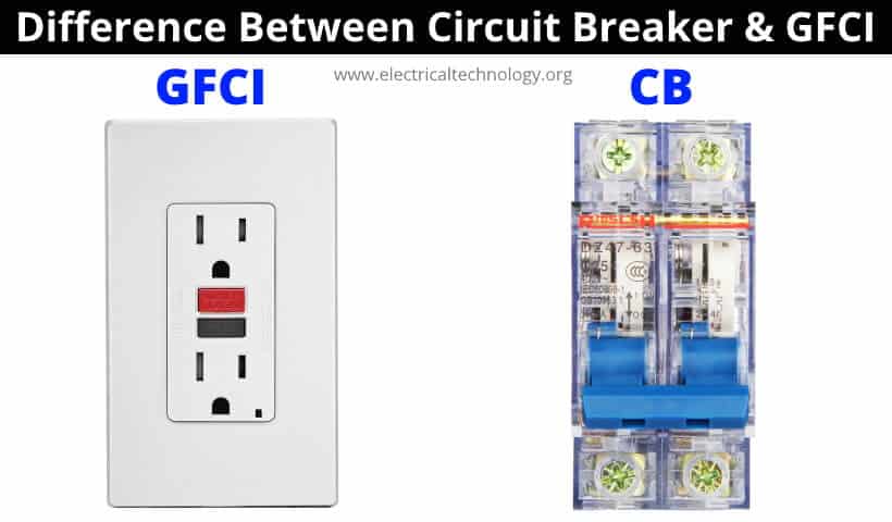¿Cuál es la diferencia entre disyuntor y GFCI?