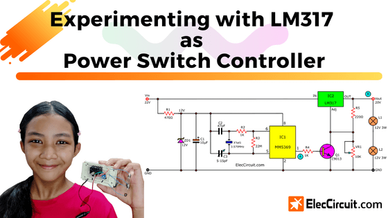 Experimentando con LM317 como controlador de interruptor de encendido