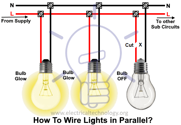 ¿Cómo conectar luces en paralelo? Conexión de bombillas en paralelo