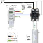 ¿Cómo controlar el calentador de agua de 120 V y 240 V utilizando el temporizador y los contactores ST01?
