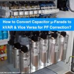 ¿Cómo convertir μ-faradios de condensador a kVAR y viceversa?