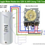 ¿Cómo alternar el calentador de agua eléctrico entre 120 V y 240 V?