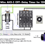 ¿Cómo cablear el temporizador de retardo de apagado para circuitos de carga de 120 V y 240 V?