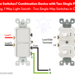 ¿Cómo cablear un interruptor doble? Interruptor de 2 unidades y 1 vía