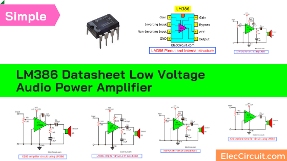 Circuito amplificador de audio LM386 con PCB