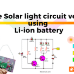 Circuito de luz solar simple versión II con batería de iones de litio