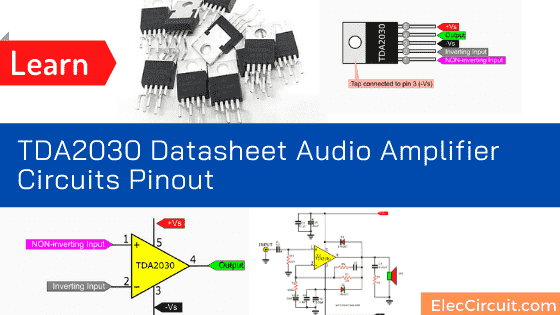 Ficha técnica de TDA2030 Distribución de pines de circuitos de amplificadores de audio