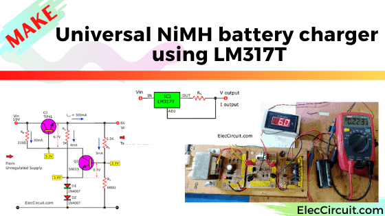 Cargador de batería Ni-MH con LM317T