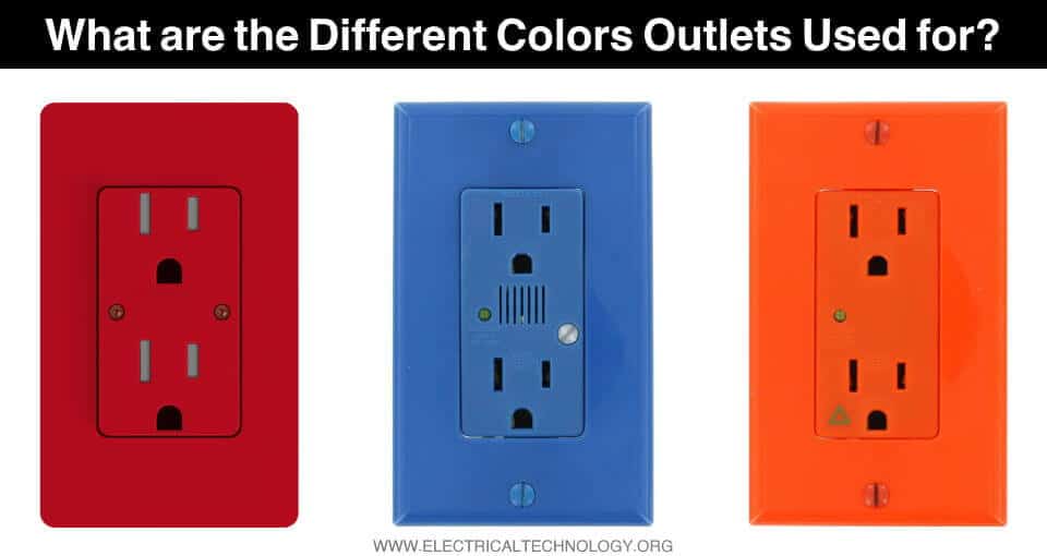 ¿Para qué se utilizan los enchufes eléctricos de diferentes colores?
