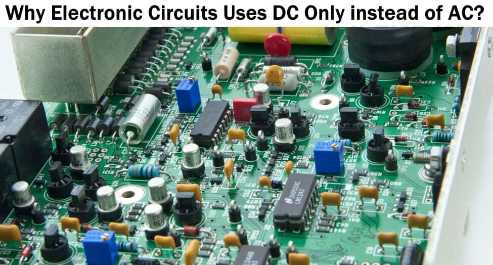 ¿Por qué los circuitos electrónicos utilizan corriente continua en lugar de corriente alterna?