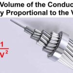 ¿Por qué el volumen del conductor es inversamente proporcional al voltaje?