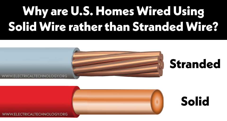 ¿Por qué los hogares estadounidenses están cableados con cables sólidos en lugar de trenzados?