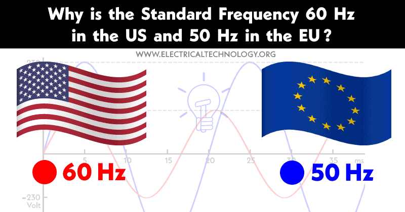 ¿Por qué la frecuencia estándar es de 60 Hz en EE. UU. y de 50 Hz en la UE?