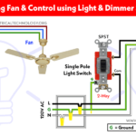 ¿Cómo conectar un ventilador de techo? Control del ventilador mediante atenuador e interruptor