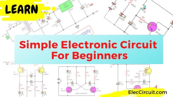 Circuito electrónico simple para principiantes.
